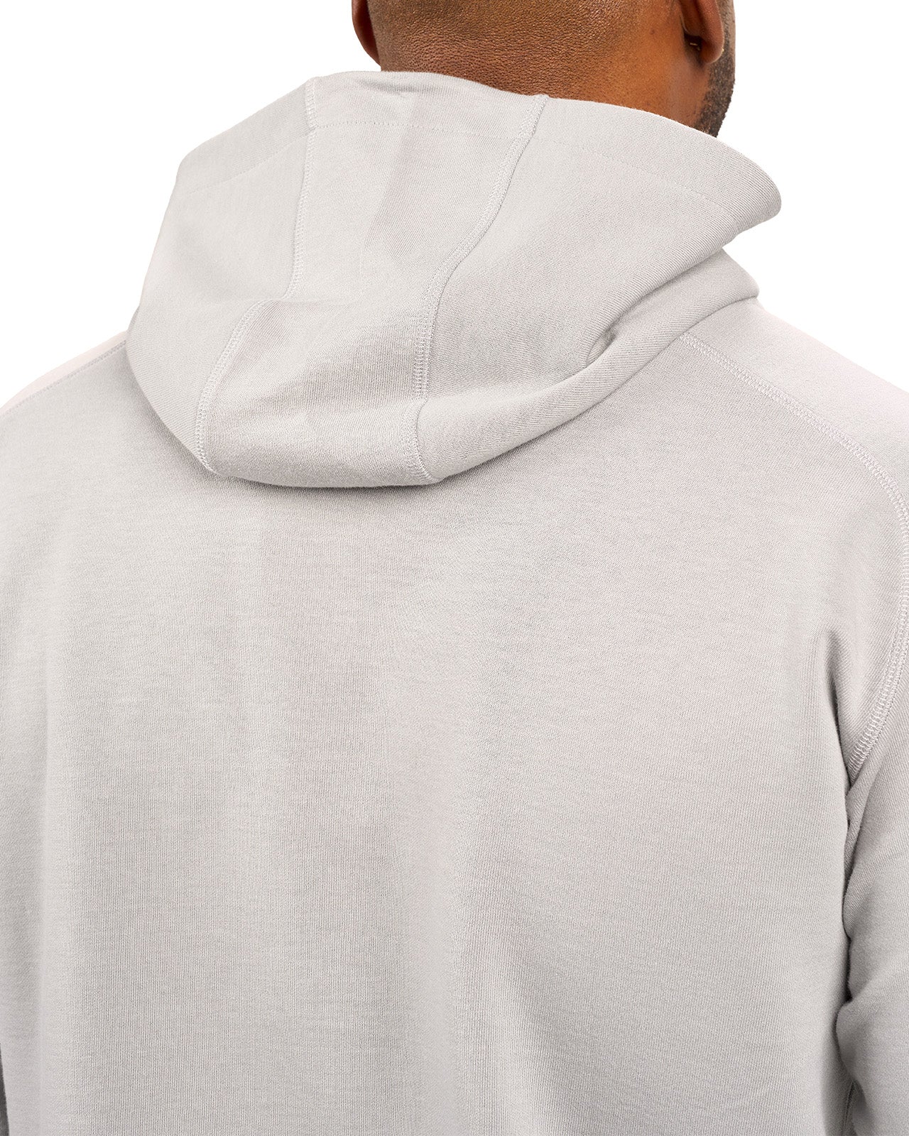 light grey hoodie with Black Clover logo on chest