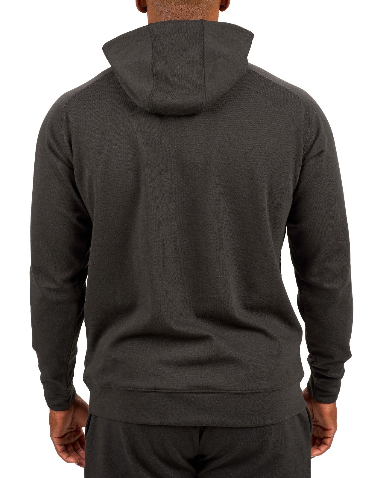 black hoodie with Black Clover logo on chest