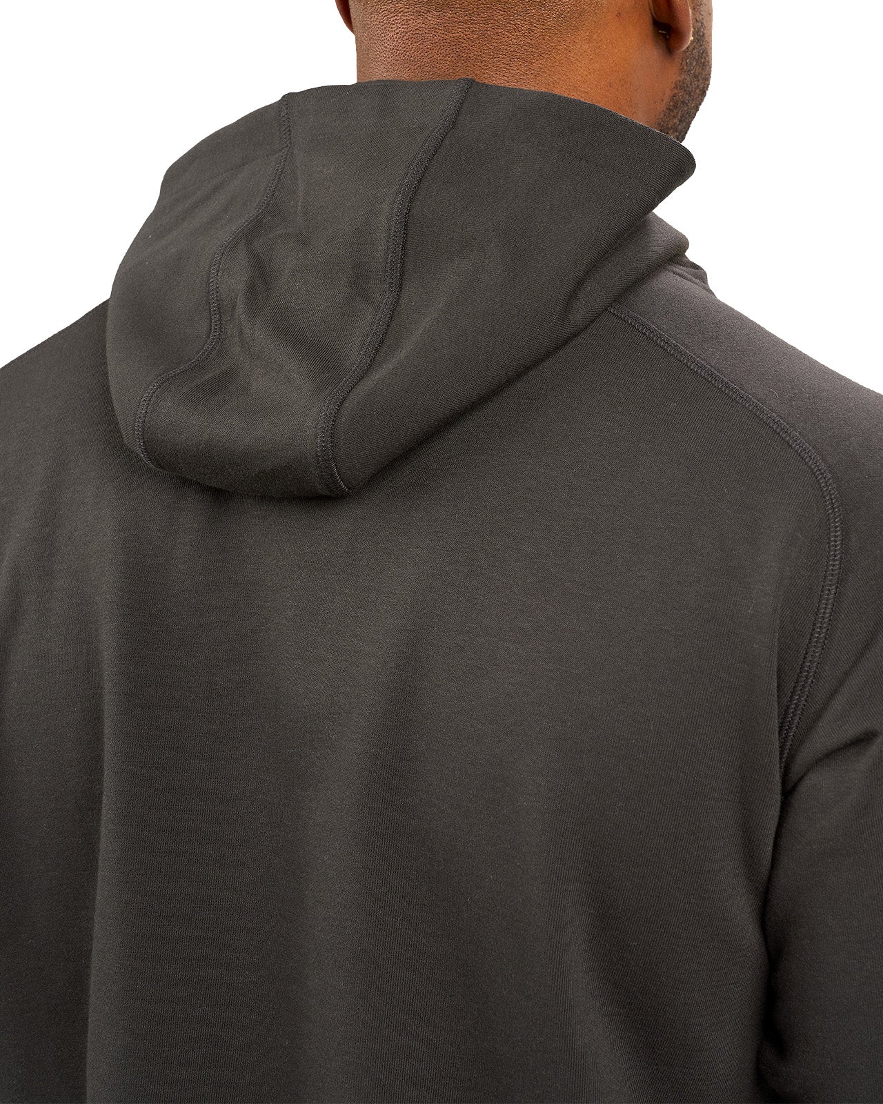 black hoodie with Black Clover logo on chest