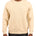 man wearing an oatmeal colored sweater from Black Clover with a 3d text BLCK CLVR on the chest