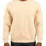 man wearing an oatmeal colored sweater from Black Clover with a 3d text BLCK CLVR on the chest