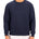 man wearing an navy colored sweater from Black Clover with a 3d text BLCK CLVR on the chest