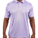 Man wearing a light purple polo from Black Clover with a small BC logo on the left chest