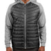 Man wearing black quilted jacket from Black Clover