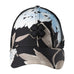 Black brown and blue colored tropical print hat by black clover