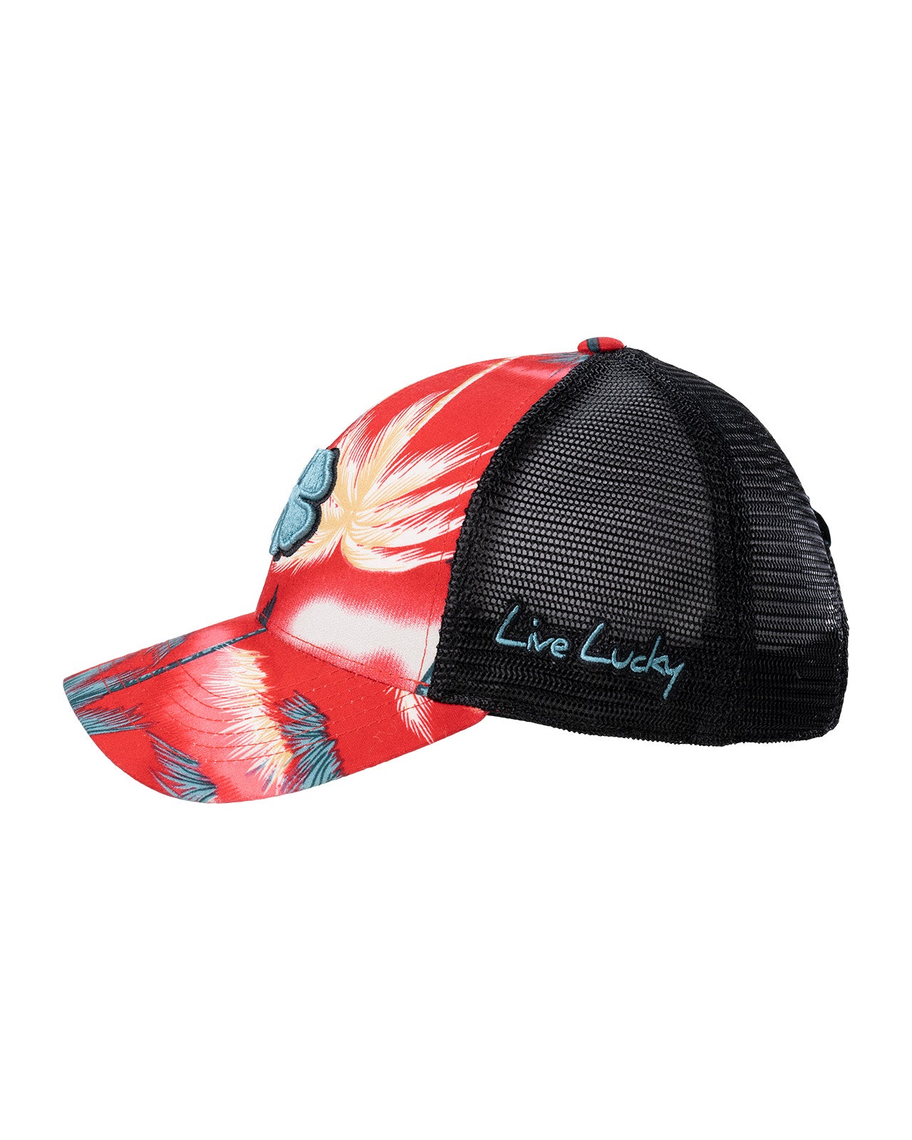 multi colored tropical print hat from Black Clover