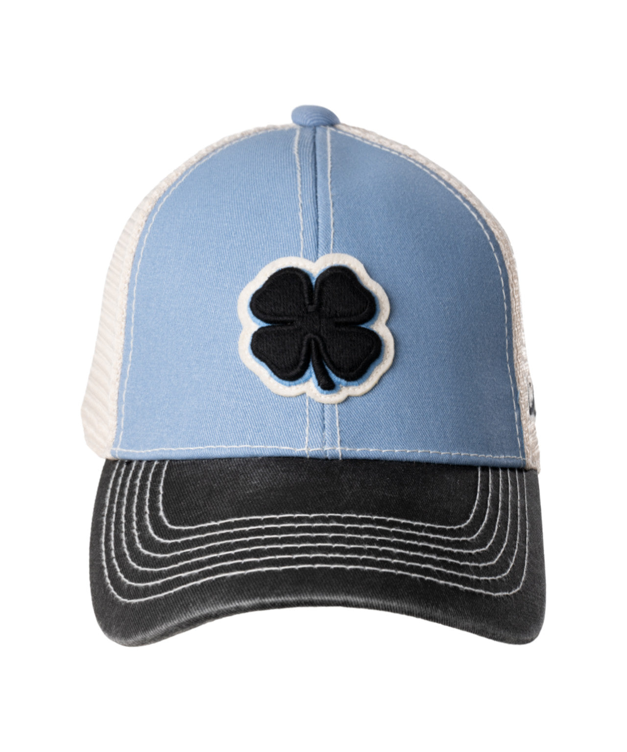 Two Tone Vintage Blue, White, and Black Hat from Black Clover