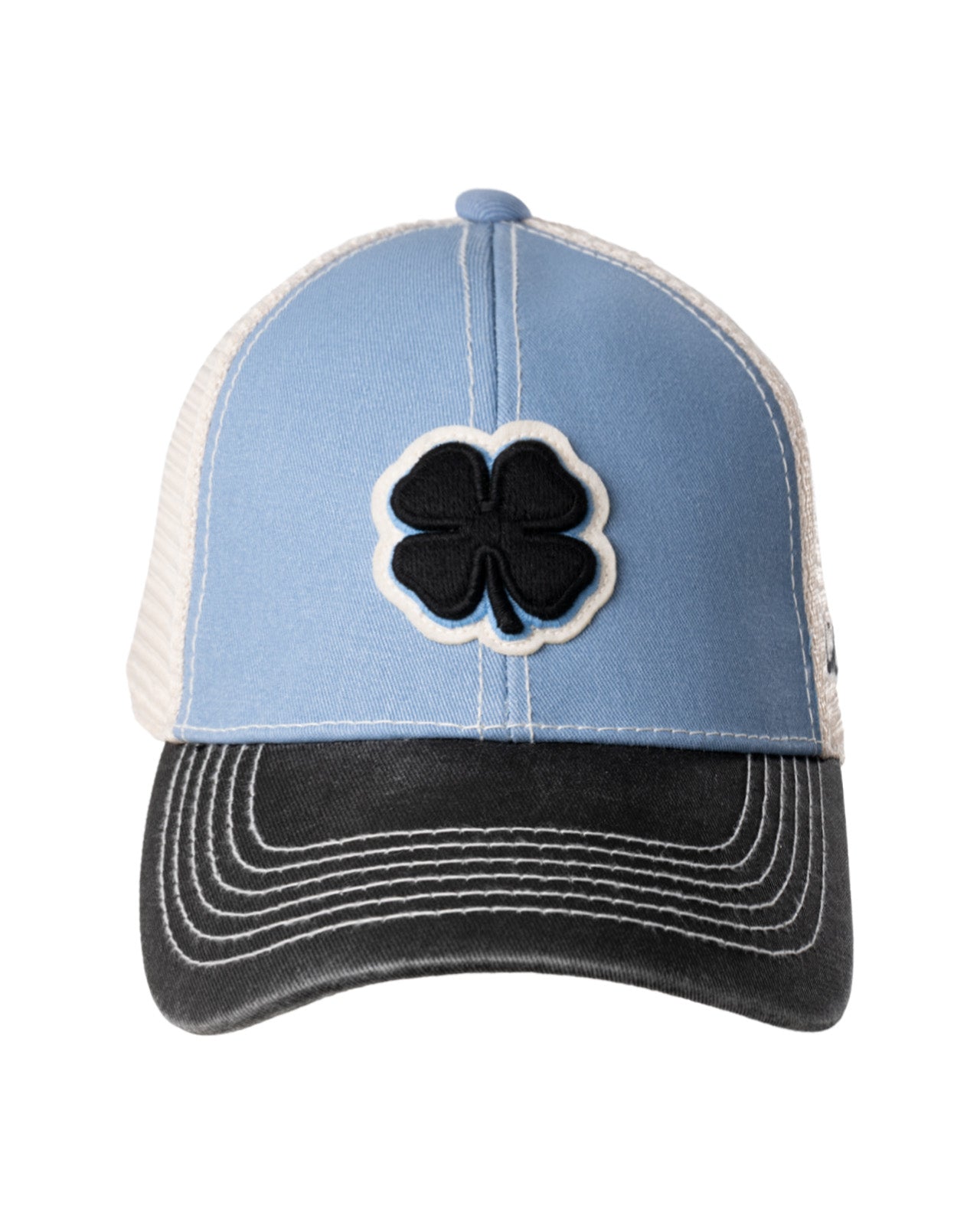 Two Tone Vintage Blue, White, and Black Hat from Black Clover