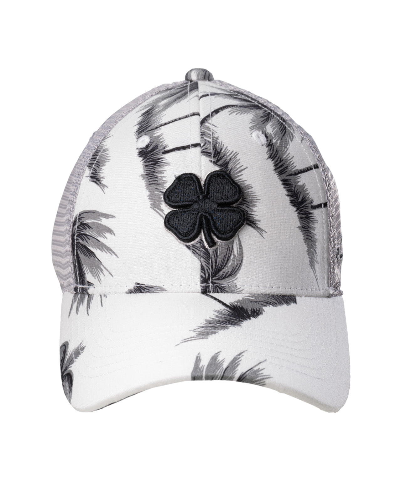 black and white tropical print hat from Black Clover