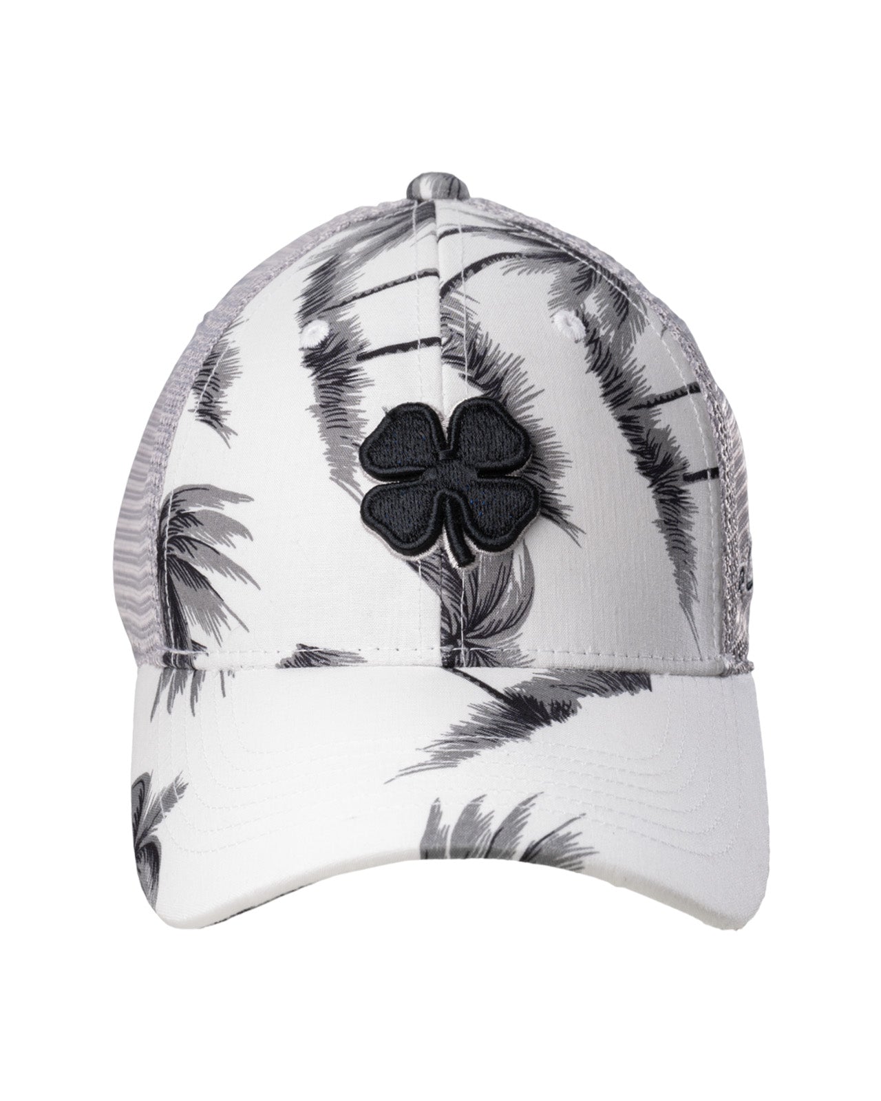 black and white tropical print hat from Black Clover