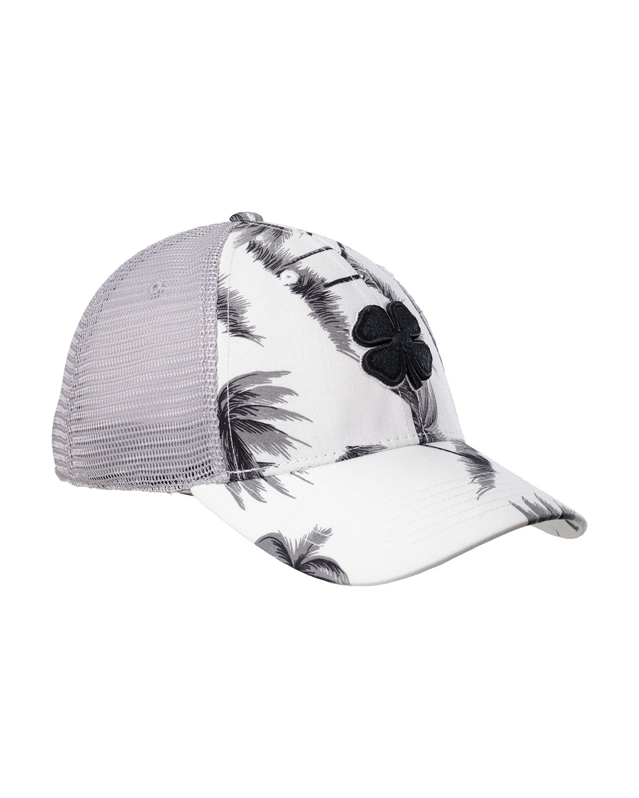 black and white tropical print hat from Black Clover