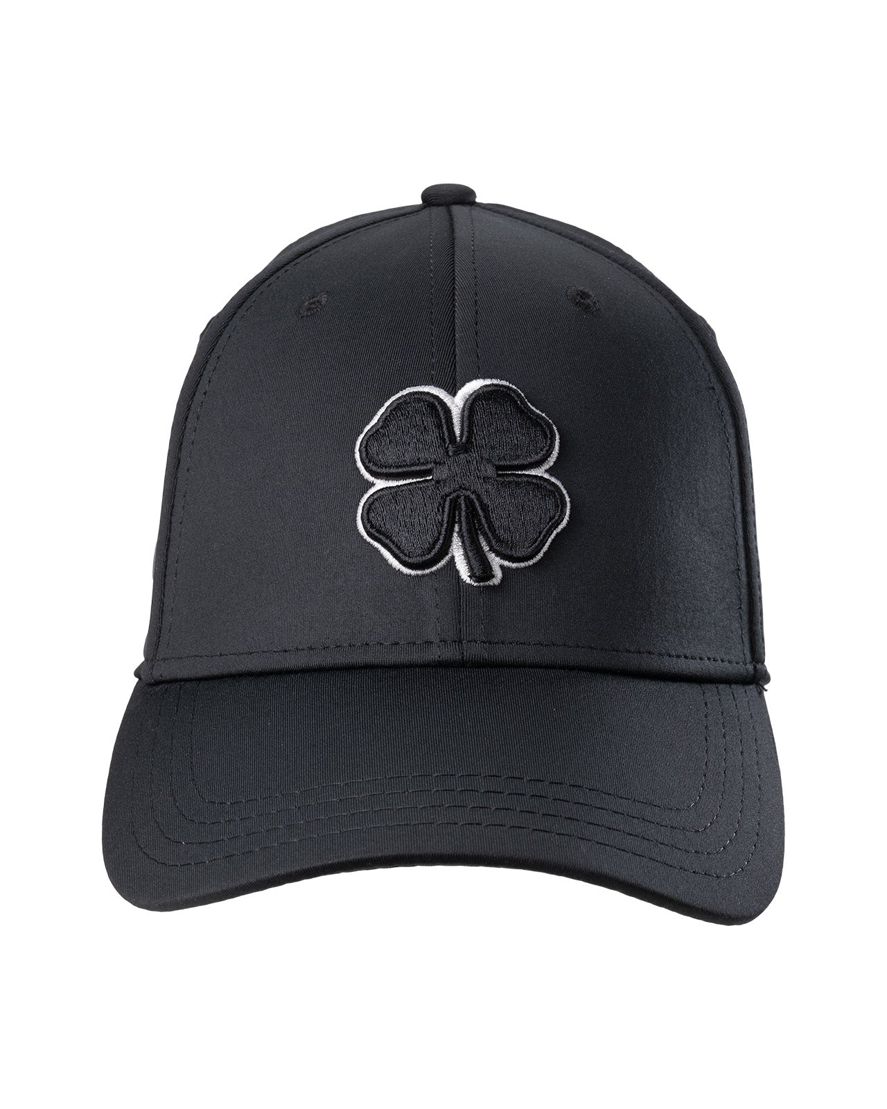 Premium Clover 2 Black Fitted Hat | Black Clover
