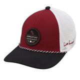 Red and black two tone rope hat from Black Clover featuring FSU Seminoles logo