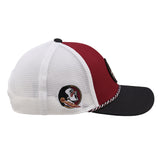 Red and black two tone rope hat from Black Clover featuring FSU Seminoles logo