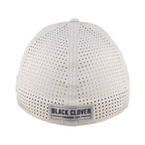 white perforated hat featuring Gonzaga university from Black Clover