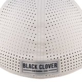 white perforated hat featuring Gonzaga university from Black Clover