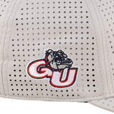 white perforated hat featuring Gonzaga university from Black Clover