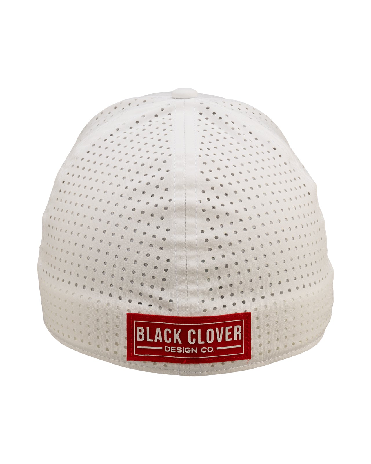 white perforated hat from Black Clover featuring university of Houston logo