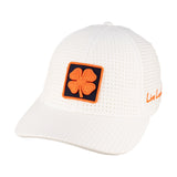 white perforated hat from Black Clover featuring University of Illinois Logo