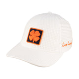 white perforated hat from Black Clover featuring University of Illinois Logo