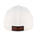 white perforated hat from Black Clover featuring University of Illinois Logo