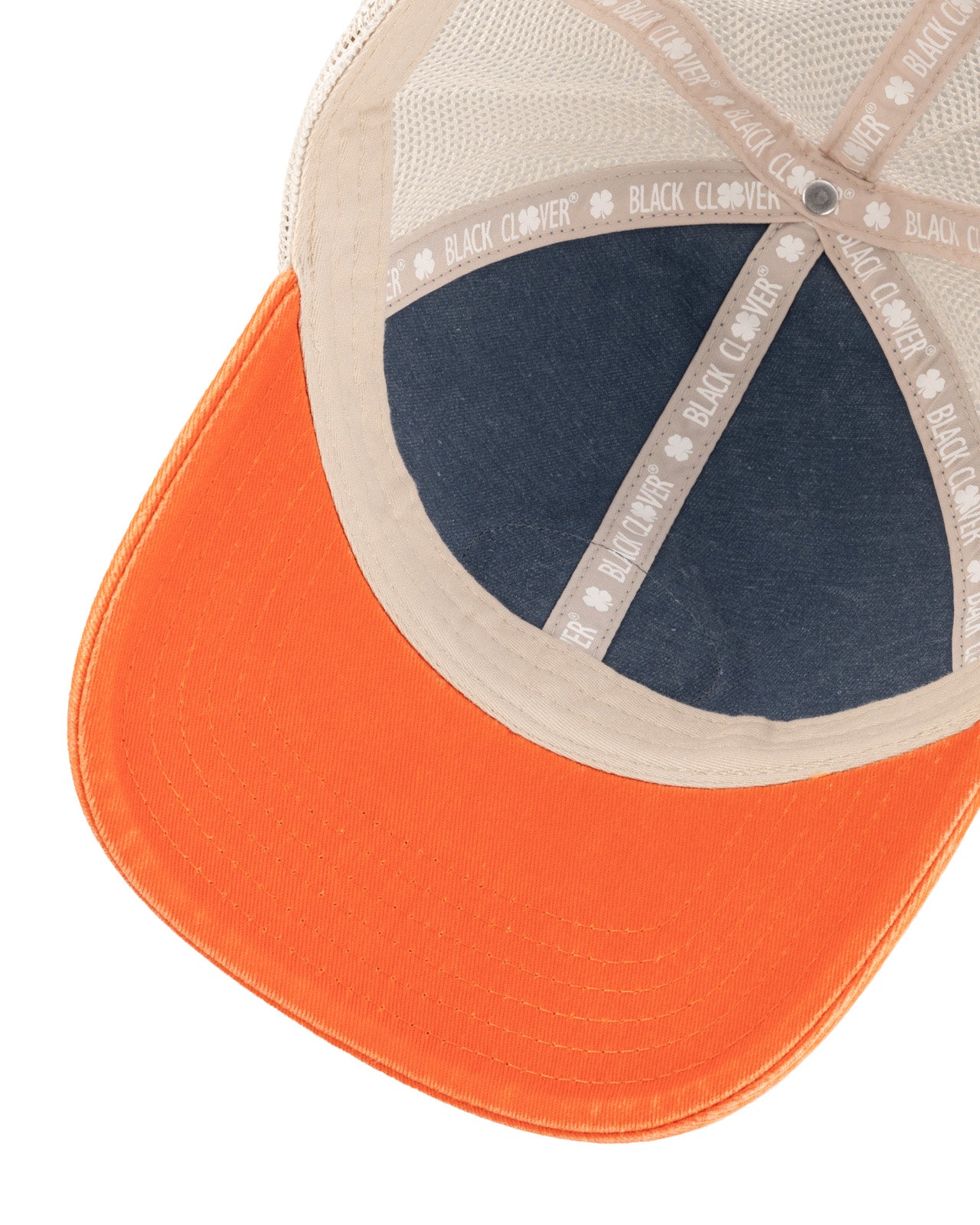 Two tone blue and orange vintage style hat from Black Clover featuring University of Illinois logo