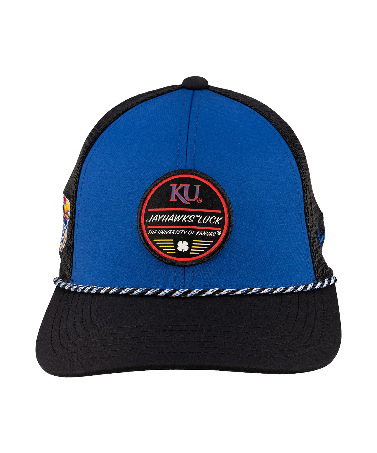 Blue and black university of Kansas hat from Black Clover