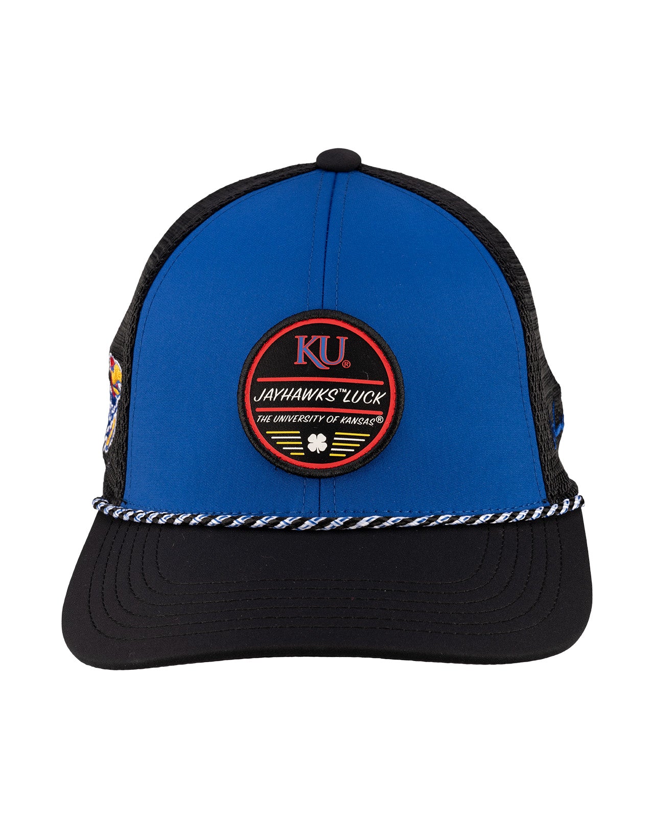 Blue and black university of Kansas hat from Black Clover