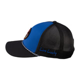 Blue and black university of Kansas hat from Black Clover