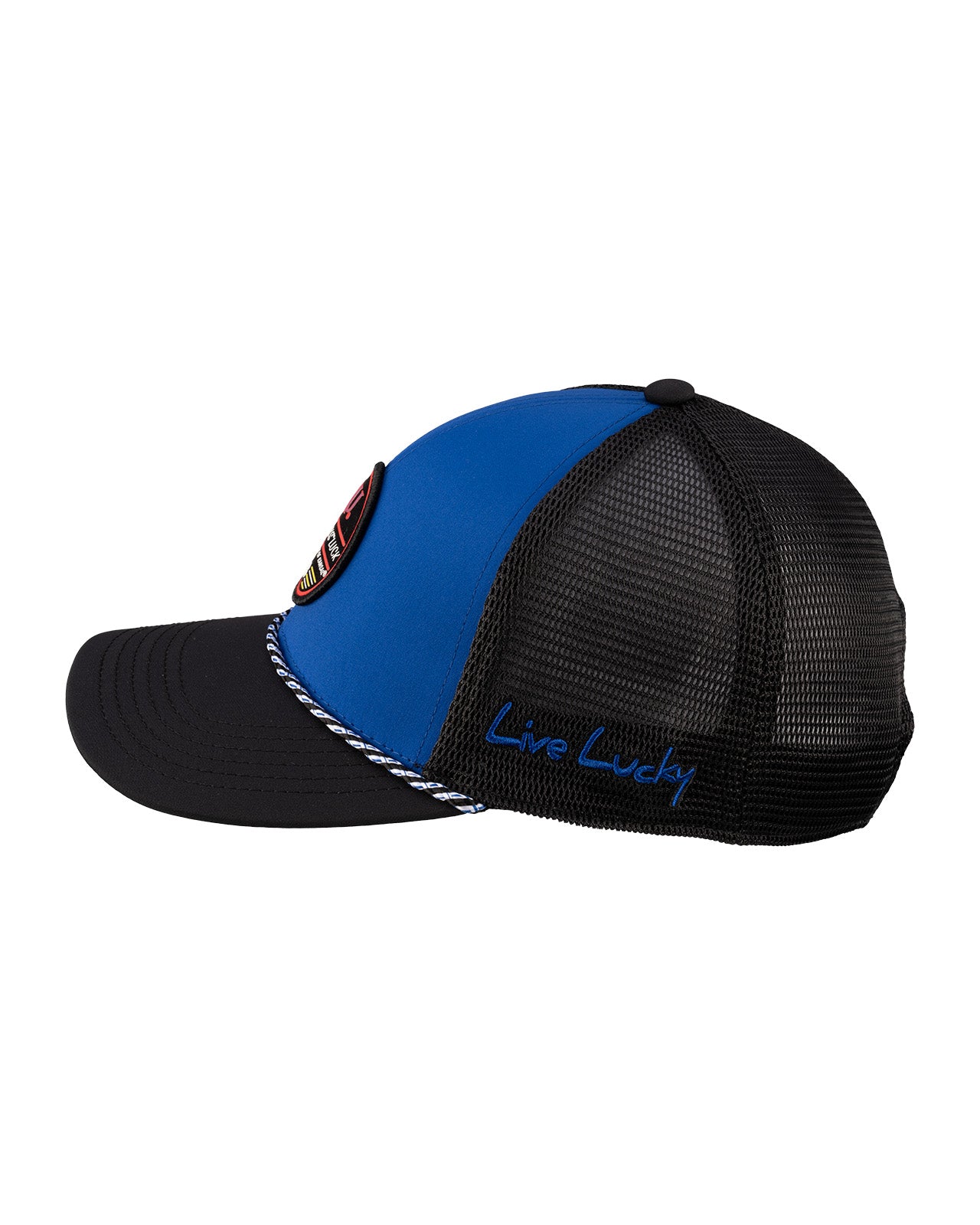 Blue and black university of Kansas hat from Black Clover