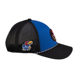 Blue and black university of Kansas hat from Black Clover