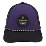 Purple and black two tone rope hat from Black Clover featuring Kansas State Wildcats logo