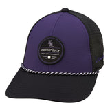 Purple and black two tone rope hat from Black Clover featuring Kansas State Wildcats logo