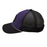 Purple and black two tone rope hat from Black Clover featuring Kansas State Wildcats logo