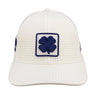 White perforated hat from Black Clover featuring Kansas State Wildcats logo