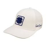 White perforated hat from Black Clover featuring Kansas State Wildcats logo