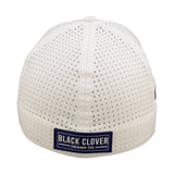 White perforated hat from Black Clover featuring Kansas State Wildcats logo