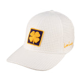 white perforated hat from Black Clover featuring LSU logo