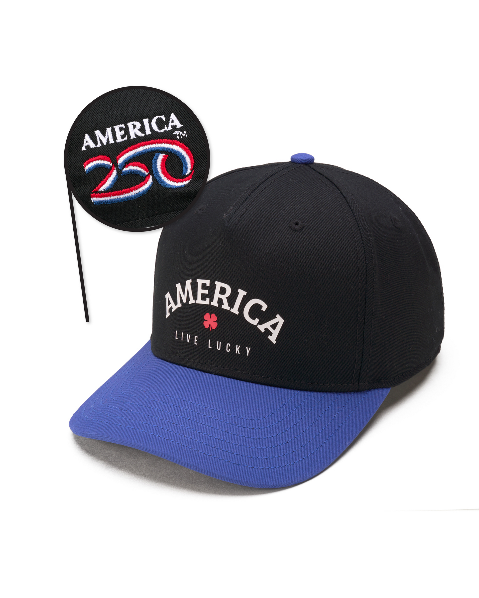 Unisex America 250 Hat for Golf, Lifestyle, & Holidays – Black Clover