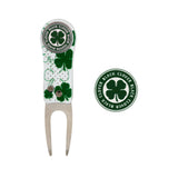 Live Lucky Divot Tool with Ball Marker Set Green
