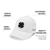Lucky Heather Laser 1 White Memory Fit Hat