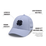 Lucky Heather Laser 5 Blue Memory Fit Hat