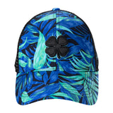 tropical print blue hat from Black Clover