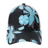 black and teal tropical print hat from Black Clover