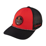 Red and black two tone rope hat from Black Clover featuring University of Maryland Terrapins logo