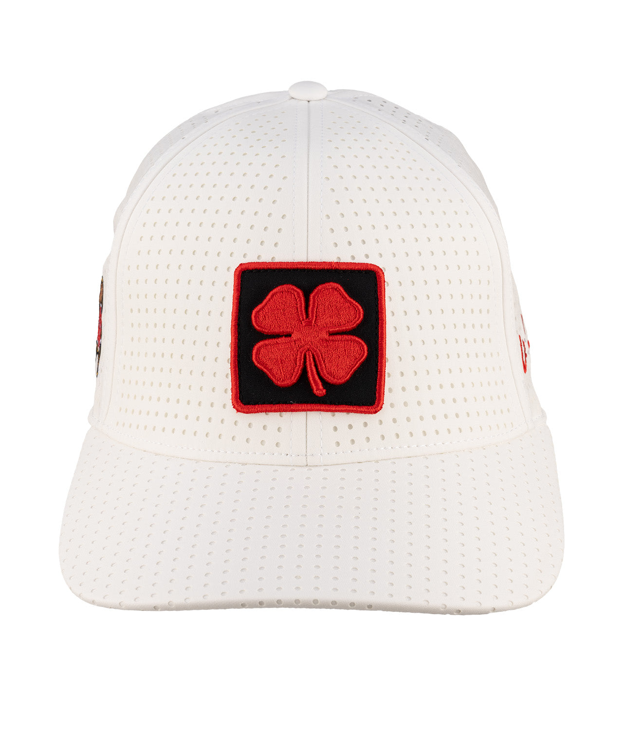 White perforated hat from Black Clover featuring University of Maryland Terrapins logo