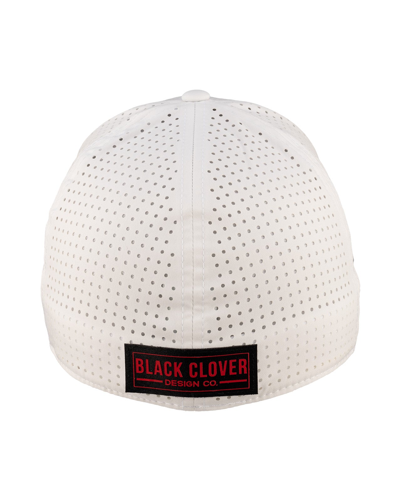 White perforated hat from Black Clover featuring University of Maryland Terrapins logo