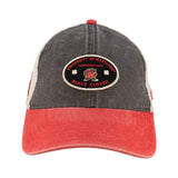 Red and grey two tone vintage style hat from Black Clover featuring University of Maryland Terrapins logo