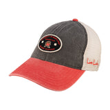 Red and grey two tone vintage style hat from Black Clover featuring University of Maryland Terrapins logo