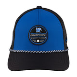 Blue and black two tone rope hat from Black Clover featuring Memphis Tigers logo